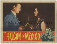 5w410 FALCON IN MEXICO LC 1944 close up of detective Tom Conway & Mona Maris with flashlights!
