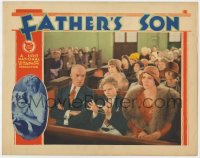 5w417 FATHER'S SON LC 1931 Lewis Stone is annoyed at Leon Janney for messing around in church!