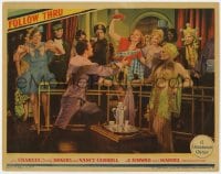 5w437 FOLLOW THRU LC 1930 Nancy Carroll teases Charles Buddy Rogers in cool costume party scene!