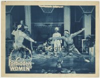 5w440 FORBIDDEN WOMEN LC 1948 great image of two Filipino men fencing in elaborate room!