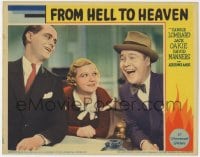 5w449 FROM HELL TO HEAVEN LC 1933 Jack Oakie & another man laugh as Nydia Westman watches them!