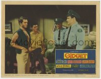 5w459 GIDGET LC #4 1959 Cliff Robertson & James Darren get a warning from the police!