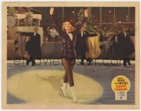 5w479 HAPPY LANDING LC 1938 best portrait of professional ice skater Sonja Henie performing!
