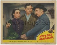 5w493 HITLER'S MADMAN LC #6 1943 Ralph Morgan tells Patricia Morison & Alan Curtis to fight!