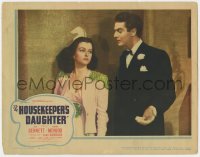 5w499 HOUSEKEEPER'S DAUGHTER LC 1939 close up of Victor Mature in tuxedo with pretty Joan Bennett!