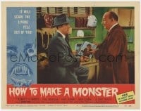 5w500 HOW TO MAKE A MONSTER LC #3 1958 Robert Harris shows Teenage Wolfman photos to detective!