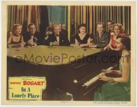 5w514 IN A LONELY PLACE LC #8 1950 Humphrey Bogart & Grahame by jazz legend Hadda Brooks at piano!