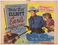 5w091 IN EARLY ARIZONA TC R1949 Wild Bill Elliot as Wild Bill Hickock pointing his gun!