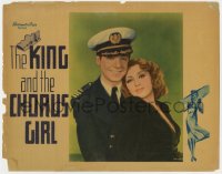 5w529 KING & THE CHORUS GIRL LC 1937 best c/u of uniformed Fernand Gravey & sexy Joan Blondell!