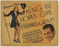 5w106 KING & THE CHORUS GIRL TC 1937 sexy Joan Blondell w/top hat, Gravet, Groucho Marx wrote it!