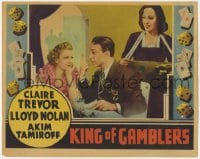 5w531 KING OF GAMBLERS Other Company LC 1937 Lloyd Nolan tells Claire Trevor just one more game!