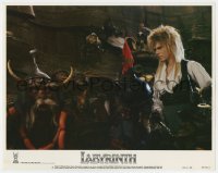 5w539 LABYRINTH LC #6 1986 George Lucas and Jim Henson, David Bowie as Jareth The Goblin King!
