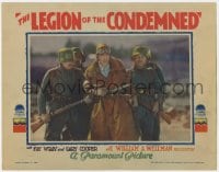 5w559 LEGION OF THE CONDEMNED LC 1928 aviator Gary Cooper captured by soldiers holding him w/rifles