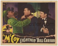 5w565 LIGHTNIN' BILL CARSON LC 1936 great close up of Tim McCoy putting bad guy in his place!