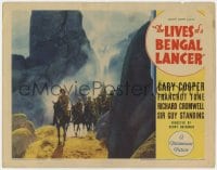 5w571 LIVES OF A BENGAL LANCER LC 1935 Gary Cooper on horseback leading British soldiers in India!