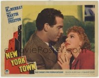 5w638 NEW YORK TOWN LC 1941 romantic close up of pretty Mary Martin & Fred MacMurray!