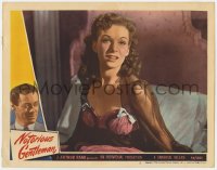 5w656 NOTORIOUS GENTLEMAN LC #3 1946 best close portrait of sexy Jean Kent in negligee!