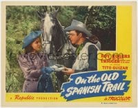 5w660 ON THE OLD SPANISH TRAIL LC #6 1947 Roy Rogers suspicious of Jane Frazee handing over money!