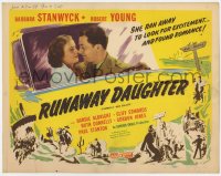 5w146 RED SALUTE TC R1948 Barbara Stanwyck, Robert Young, anti-Communist, Runaway Daughter!