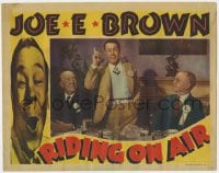 5w731 RIDING ON AIR LC 1937 Joe E. Brown standing between Guy Kibbee & club president!
