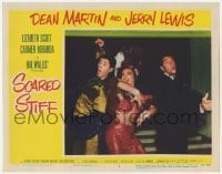 5w762 SCARED STIFF LC #3 1953 close up of sexy Carmen Miranda between Dean Martin & Jerry Lewis!