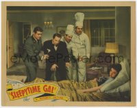 5w799 SLEEPYTIME GAL LC 1942 Judy Canova sick in bed, Tom Brown, chef Billy Gilbert & others!