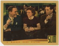 5w800 SLIM LC 1937 pretty Margaret Lindsay having drinks with Henry Fonda & Pat O'Brien!