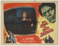 5w808 SON OF DR. JEKYLL LC #8 1951 great image of monster Louis Hayward attacking terrified girl!