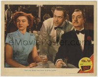 5w813 SONG OF THE THIN MAN LC #7 1947 Keenan Wynn tells William Powell & Myrna Loy about the blonde!