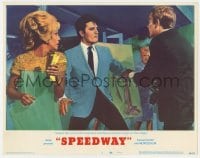 5w819 SPEEDWAY LC #2 1968 Elvis Presley & sexy Nancy Sinatra with his racing rival Ross Hagen!