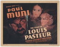 5w168 STORY OF LOUIS PASTEUR TC 1936 great art of Paul Muni, Josephine Hutchinson & Anita Louise!