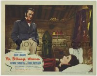 5w842 STRANGE WOMAN LC #2 1946 close up of George Sanders looking at Hedy Lamarr laying in bed!
