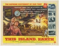 5w179 THIS ISLAND EARTH TC 1955 they challenged unearthly furies of a planet gone mad, cool art!