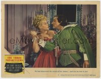 5w871 THREE MUSKETEERS LC #2 1948 Gene Kelly discovers secret of Lana Turner's shame & she attacks!