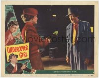 5w910 UNDERCOVER GIRL LC #8 1950 Alexis Smith offers cash to Royal Dano threatening her!