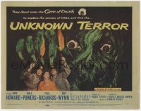 5w188 UNKNOWN TERROR TC 1957 they dared enter the Cave of Death to explore the secrets of HELL!