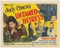 5w190 UNTAMED HEIRESS TC 1954 wacky hillbilly Judy Canova, Red Barry, George Cleveland!