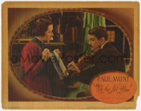 5w930 WE ARE NOT ALONE LC 1939 Flora Robson holds sheet music for Paul Muni playing violin!