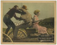 5w938 WESTERN WHIRLWIND LC 1927 great action scene with Jack Hoxie protecting Margaret Quimby!