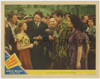 5w940 WHAT NEXT, CORPORAL HARGROVE? LC #4 1945 pretty Jean Porter smiles at Robert Walker in camo!
