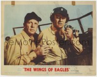 5w966 WINGS OF EAGLES LC #8 1957 Air Force Commander John Wayne close up with Dan Dailey!