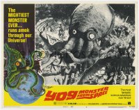 5w986 YOG: MONSTER FROM SPACE LC #4 1971 great montage of rubbery monsters over terrified actors!