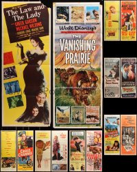 5x406 LOT OF 15 FORMERLY FOLDED 1950S INSERTS 1950s images from a variety of different movies!