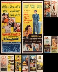 5x408 LOT OF 13 FORMERLY FOLDED 1950S INSERTS 1950s images from a variety of different movies!