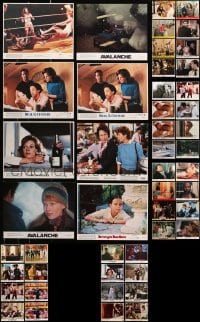 5x299 LOT OF 59 MINI LOBBY CARDS 1980s great scenes from a variety of different movies!