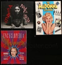 5x181 LOT OF 3 MADONNA HARDCOVER AND SOFTCOVER BOOKS 1990s-2000s everything you want to know!