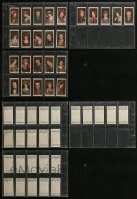 5x344 LOT OF 25 ENGLISH CIGARETTE CARDS OF CINEMA STARS 1930s great color portraits!