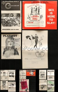 5x144 LOT OF 23 UNCUT PRESSBOOKS 1950s-1960s advertising a variety of different movies!