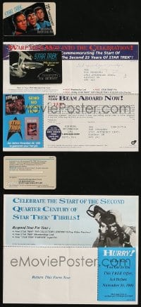 5x361 LOT OF 2 STAR TREK ITEMS 1990s Columbia House membership card & order form!