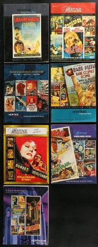 5x174 LOT OF 7 HERITAGE MOVIE POSTER AUCTION CATALOGS 2000s-2010s great color images!